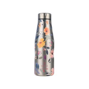 Estia Θερμός Travel Flask Save The Aegean 0.5lt Silver Botanic